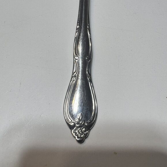 4 X Oneida silver WM Montclair OHSMONTC Dinner Forks Floral Tip Stainless - Picture 10 of 10